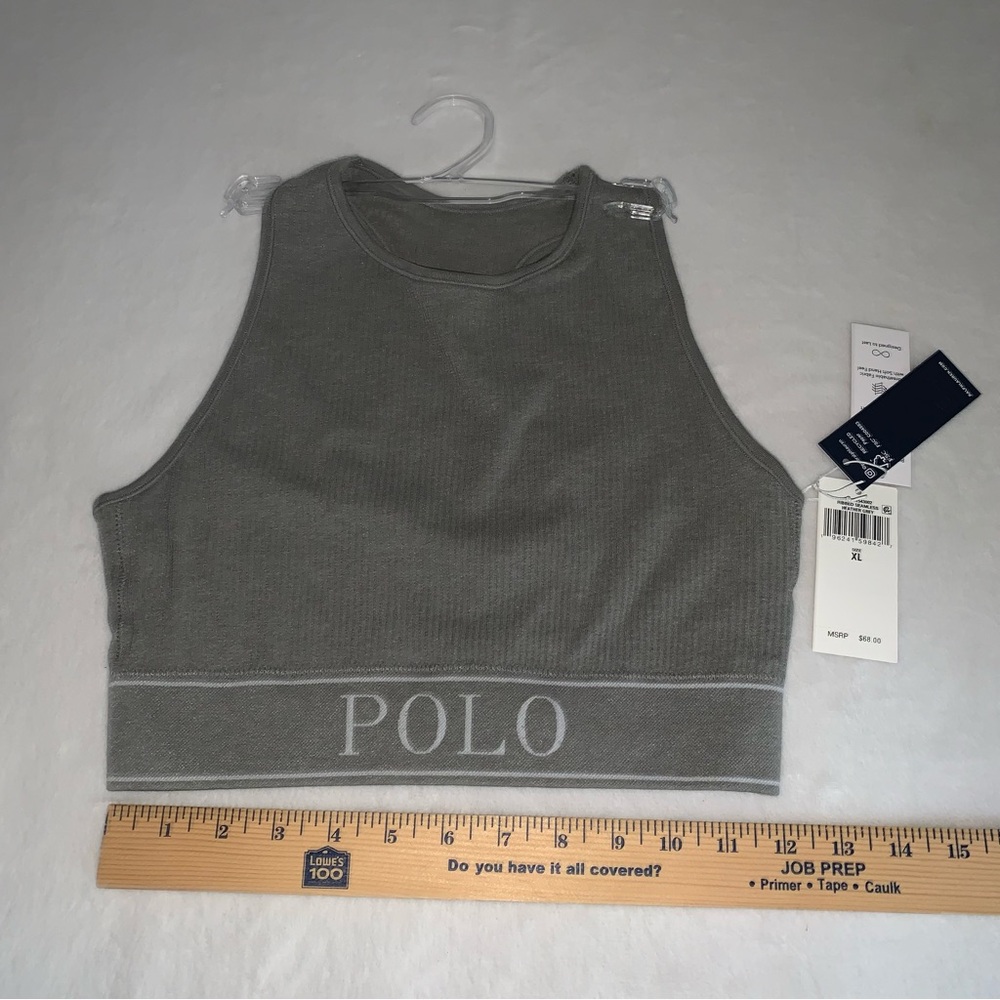 Polo Ralph Lauren gray sports bra size XL new with tags - Picture 6 of 7